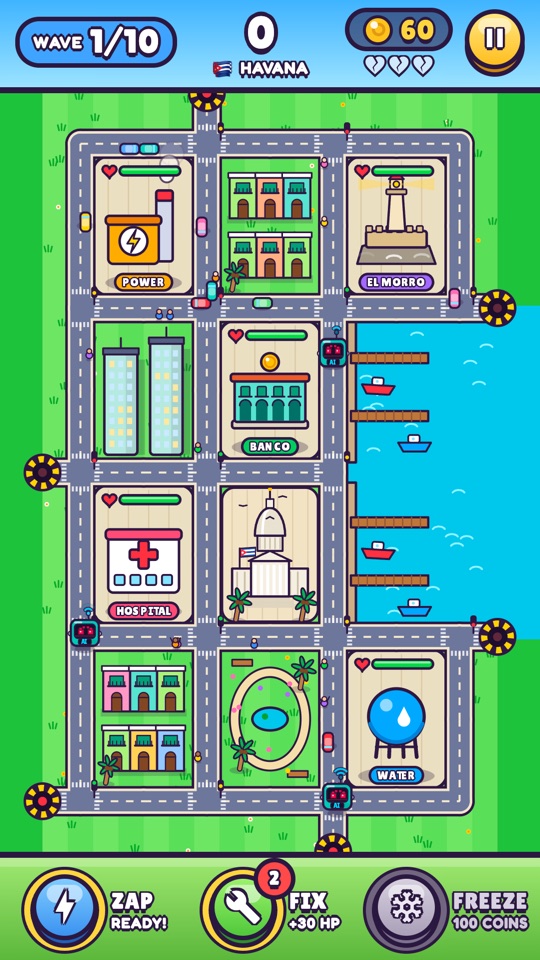 Havana level: El Capitolio's dome, pastel colonial houses and the harbour