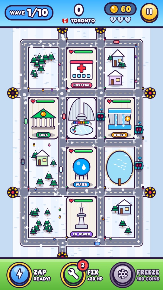 Toronto level: City Hall's skating rink, the CN Tower and snowy streets